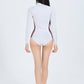 Nylon & Smooth-Skin Bodysuit