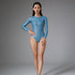 Scenery Back-Zipper Bodysuit